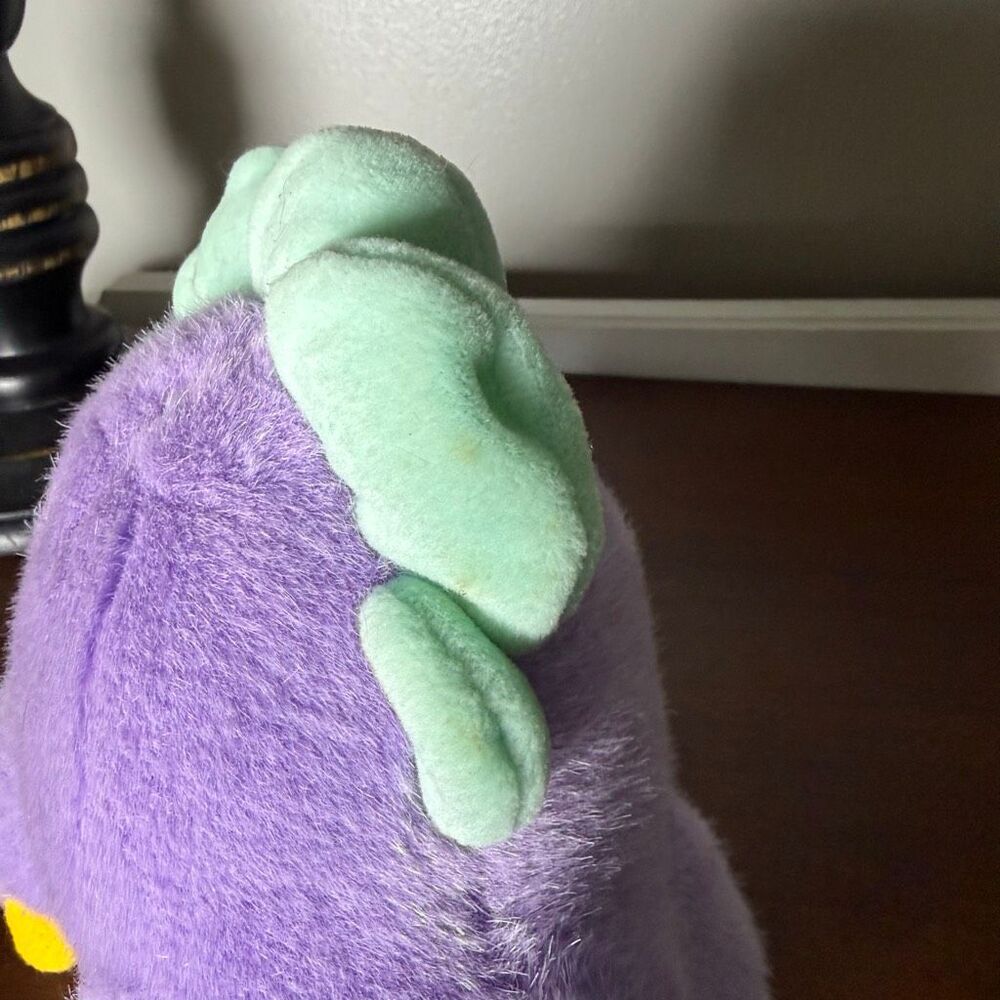 Plush Creations, Inc Purple Dinosaur Plush Plays Put On A Happy Face Stuffed Ani - Picture 3 of 7